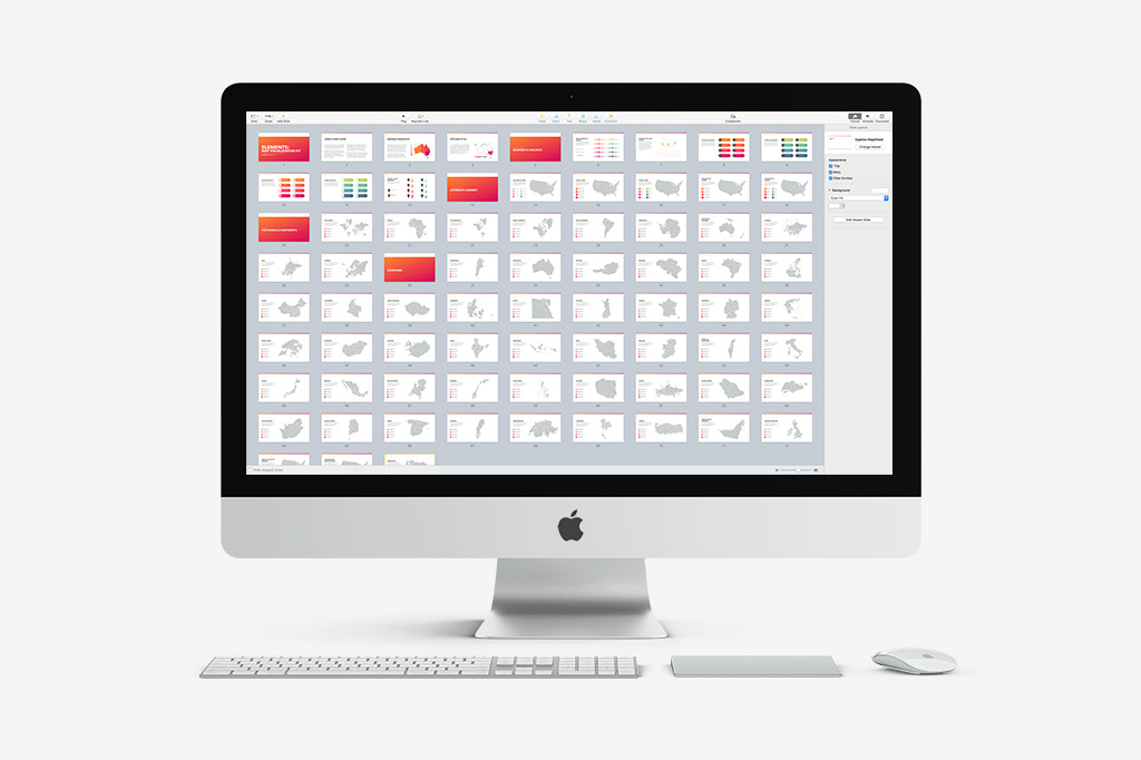 Map Visualization Kit Preview in Keynote.