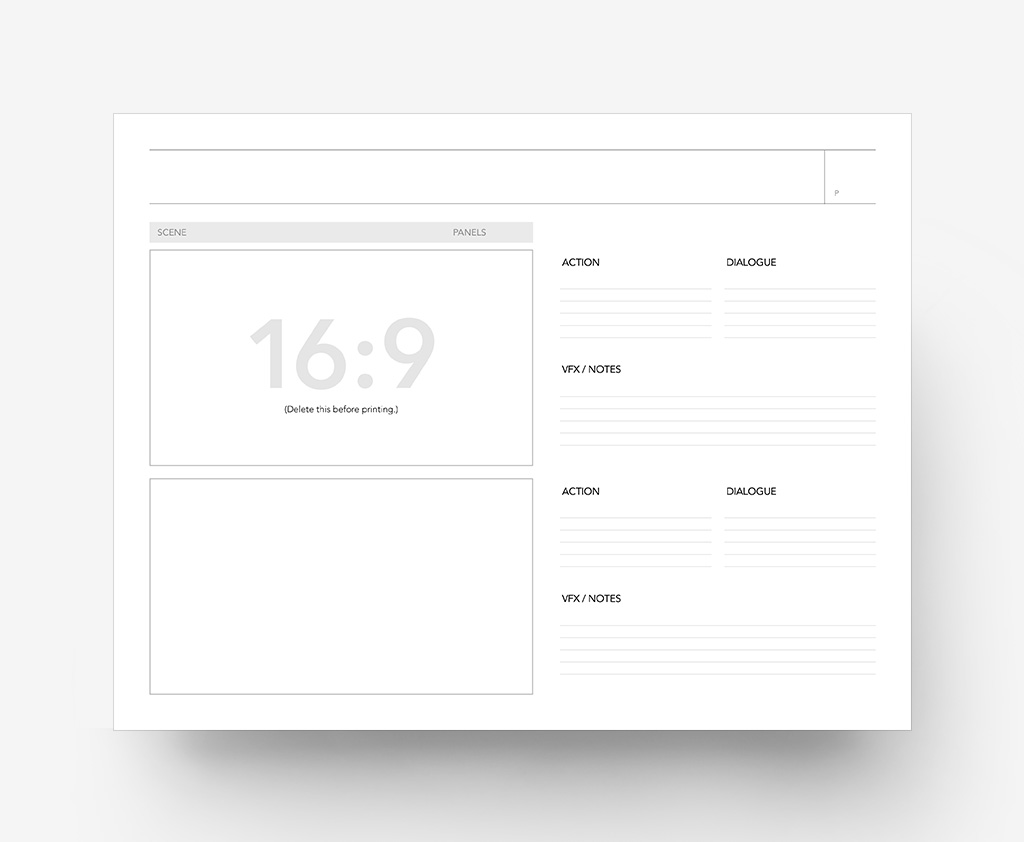 PitchBoards Sketch - 16:9 Blank