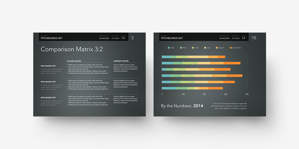 Comparison Matrix and Charting preview - SD format