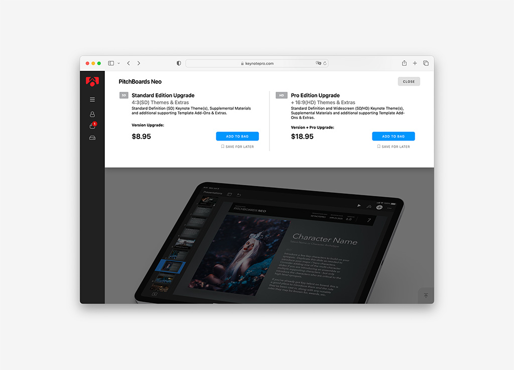 KeynotePro v4: Version-to-Version Upgrade Pricing options