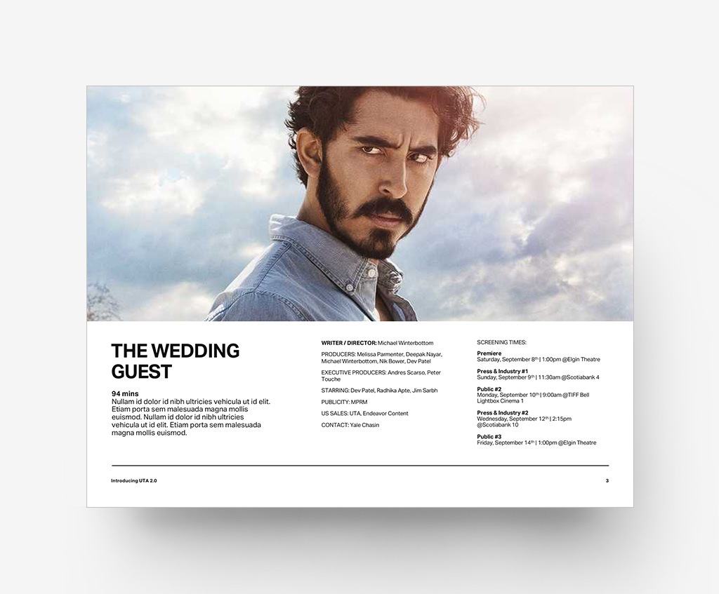 UTA PrintKit Deck Example – The Wedding Guest